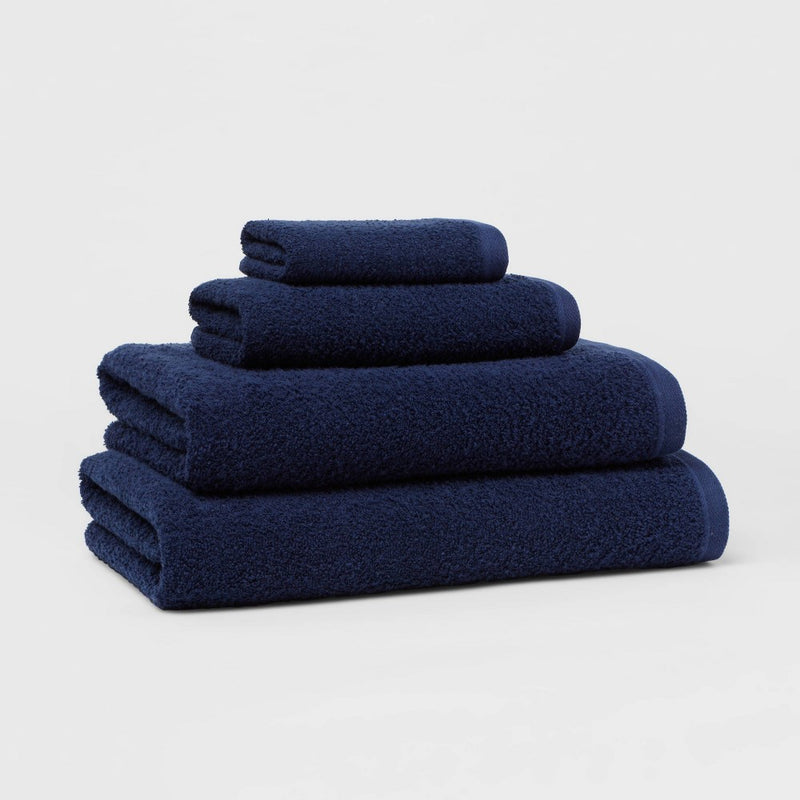 Oversized Everyday Bath Towel Navy - Room Essentials