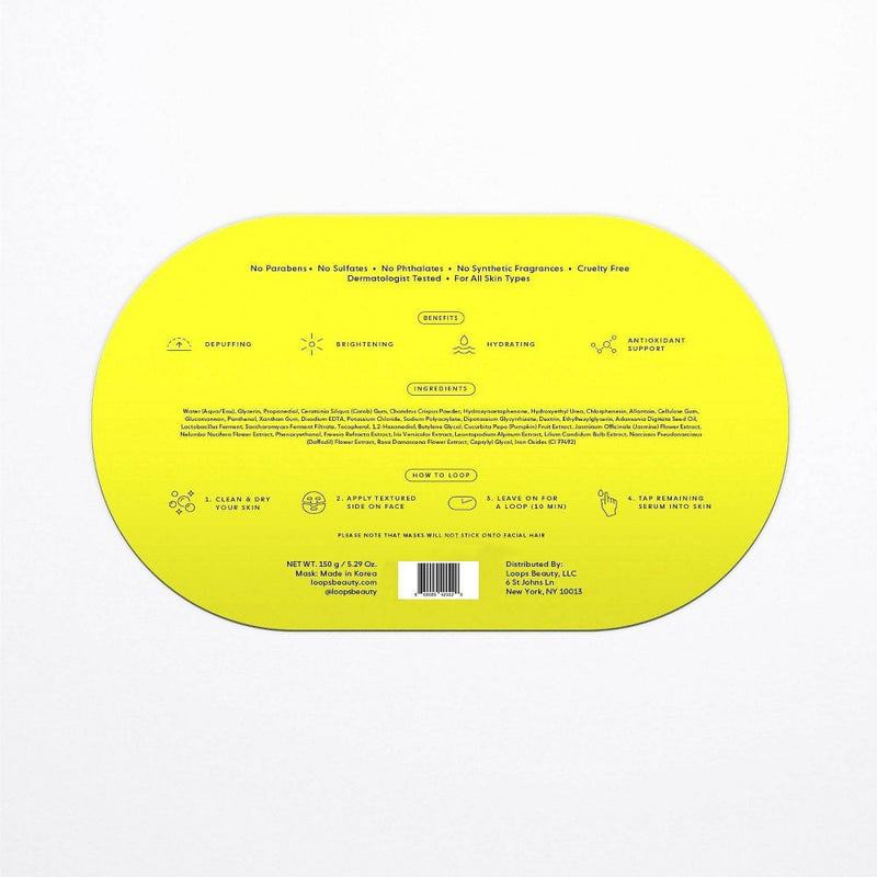 LOOPS Sunrise Service Brightening Mask - 1.058oz