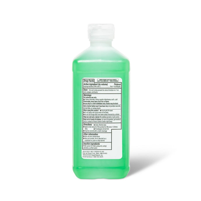 Isopropyl 70% Alcohol Antiseptic - Wintergreen scent - 16oz - up & up