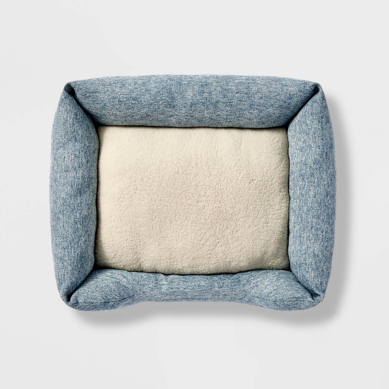 Cuddler Dog Bed - M - Blue - Boots & Barkley