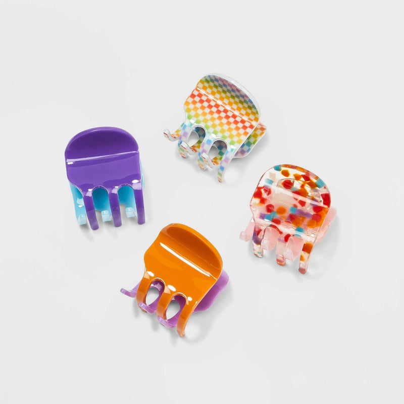 Girls' 4pk Printed Midi Claws - art class
