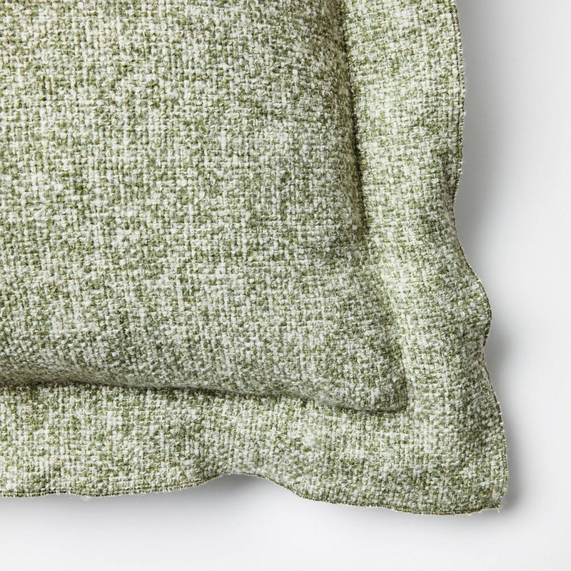 Oversized Heather Square Throw Pillow Sage/Cream - Threshold designed with Studio McGee (LOCAL PICKUP ONLY)