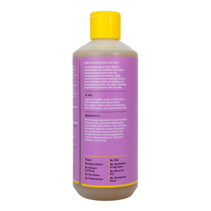 Alaffia EveryDay Shea Body Wash - Lavender - 16 fl oz