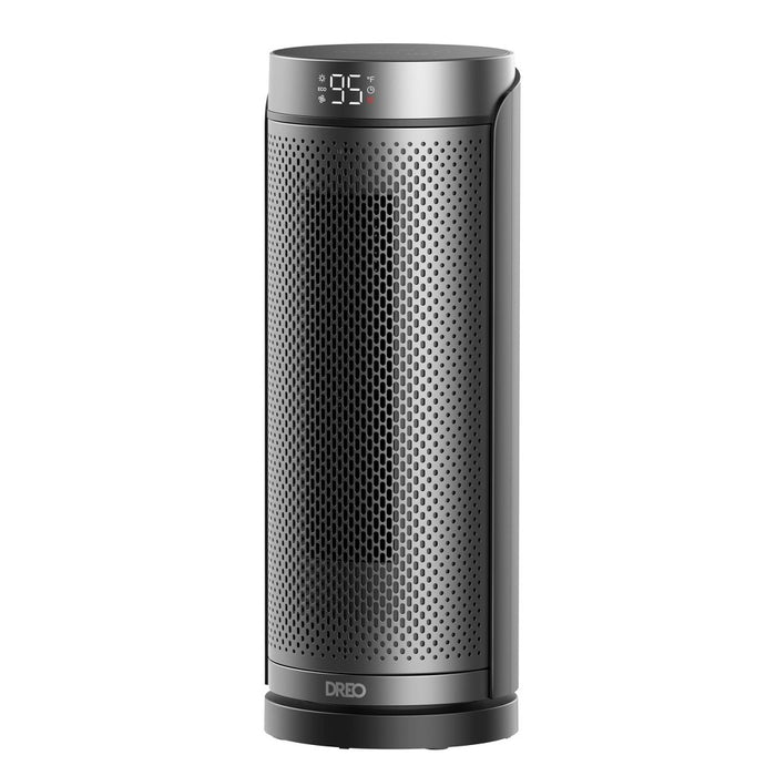 Dreo 1500W Solaris Plus PTC Heating Oscillating Tower Space Heater with Remote Silver