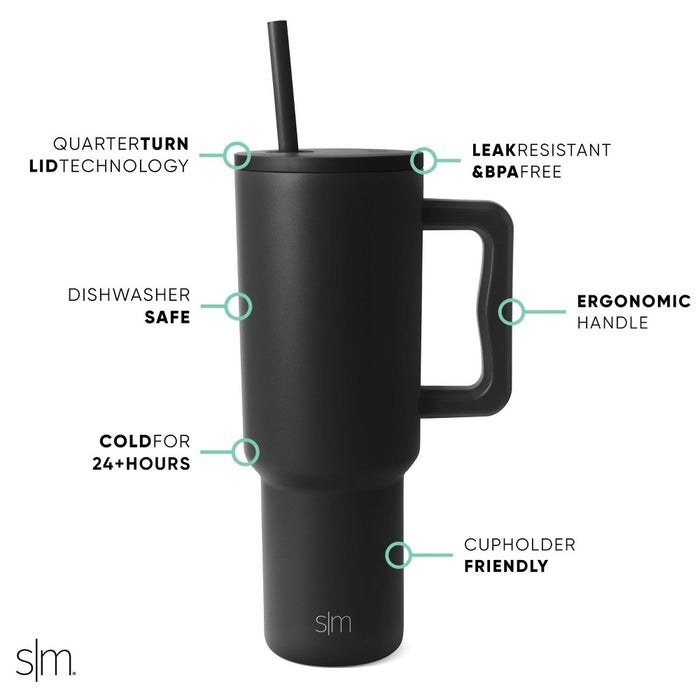 Simple Modern Trek 40oz Stainless Steel Lidded Tumbler Powder Coat Lavender Mist