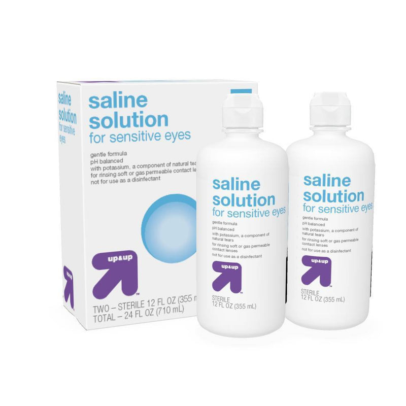 Saline Solution for Sensitive Eyes - 24 fl oz - up & up