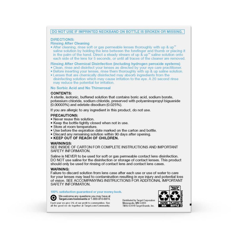 Saline Solution for Sensitive Eyes - 24 fl oz - up & up