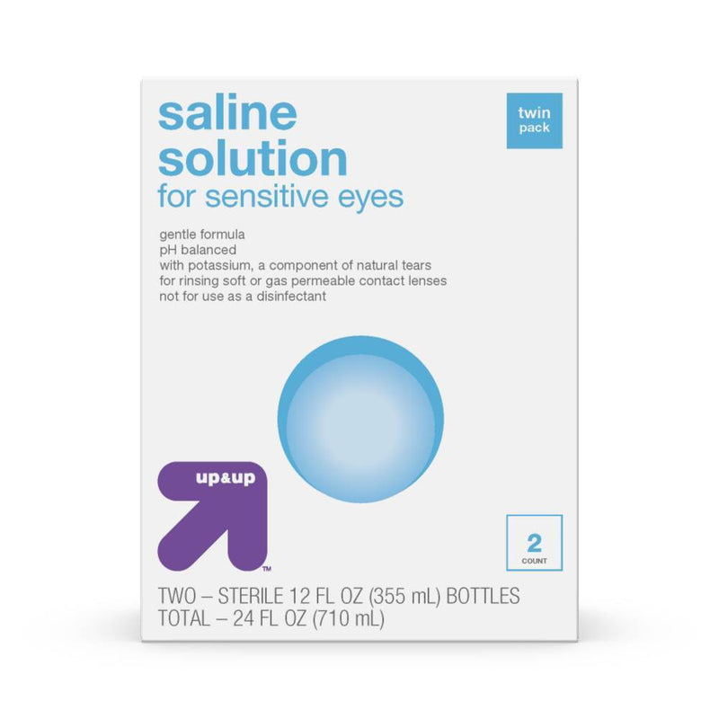 Saline Solution for Sensitive Eyes - 24 fl oz - up & up