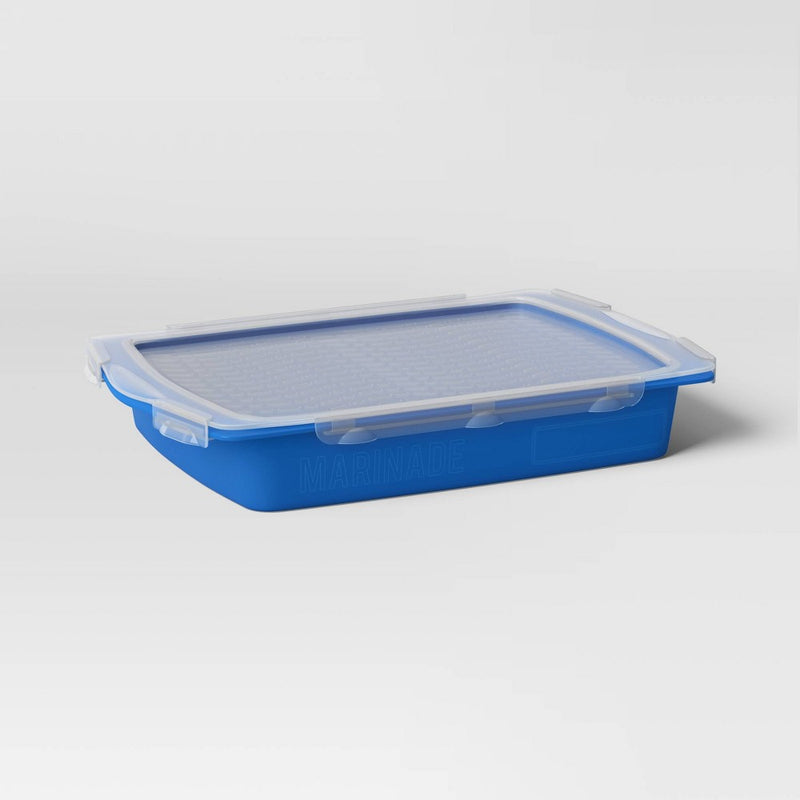 Flip & Flavor Grill Marinade Tray Blue - Room Essentials