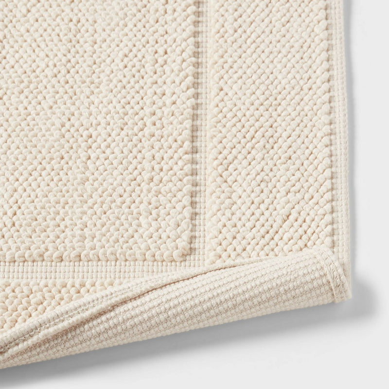 21"x34" Spa Plush Bath Mat Almond - Threshold