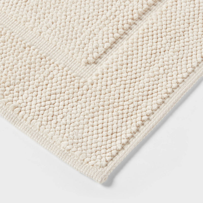 21"x34" Spa Plush Bath Mat Almond - Threshold