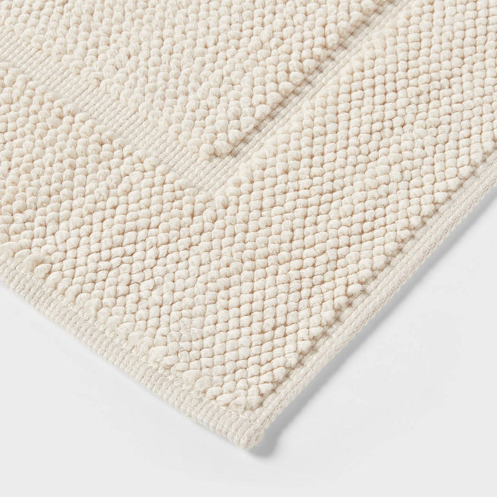 21"x34" Spa Plush Bath Mat Almond - Threshold