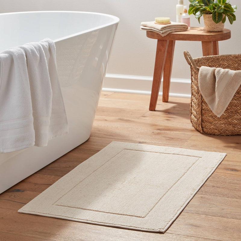 21"x34" Spa Plush Bath Mat Almond - Threshold