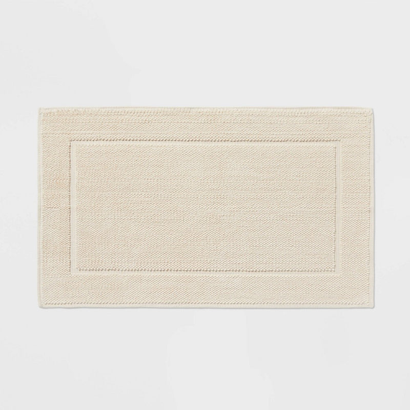 21"x34" Spa Plush Bath Mat Almond - Threshold