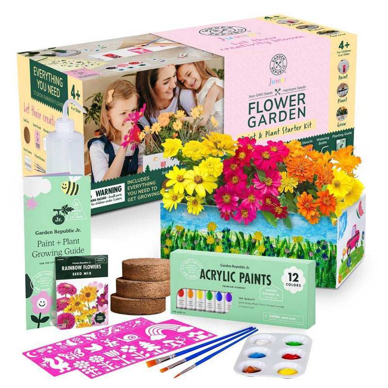 Garden Republic Paint & Plant with Wooden Planter Box