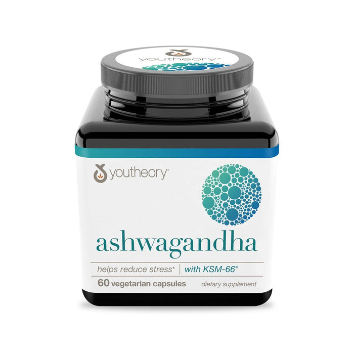 Youtheory Ashwagandha Capsules - 60ct - 08/2025