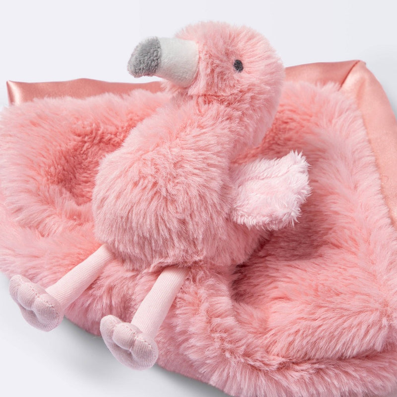 Small Security Blanket - Cloud Island Flamingo