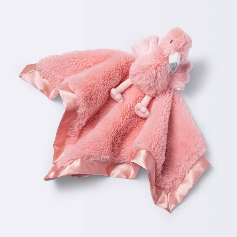 Small Security Blanket - Cloud Island Flamingo