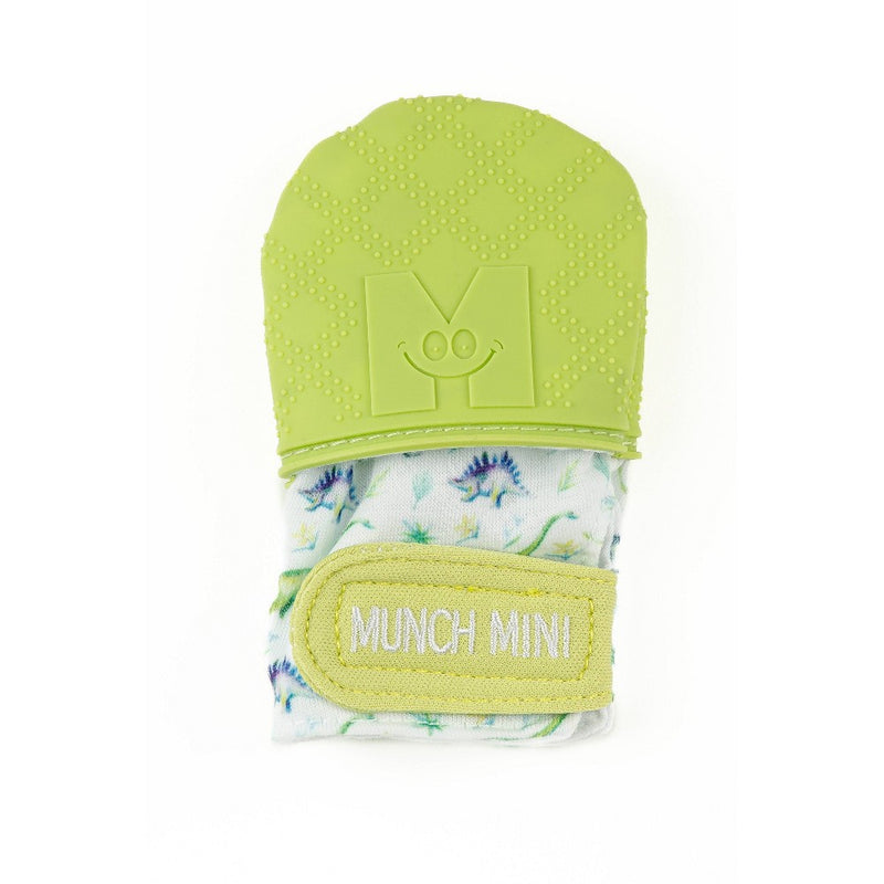 Malarkey Kids Munch Mitt Mini's Anti Scratch & Teething Mittens - 2pk - Dinos