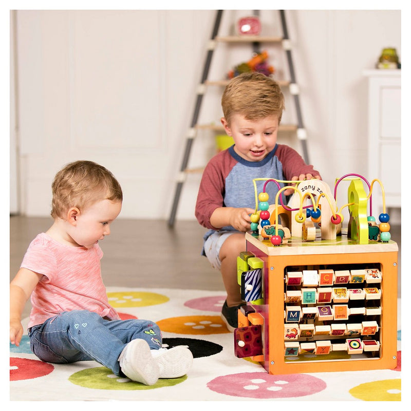 B toys Zany Zoo Wooden Activity Cube (LOCAL PICKUP ONLY)