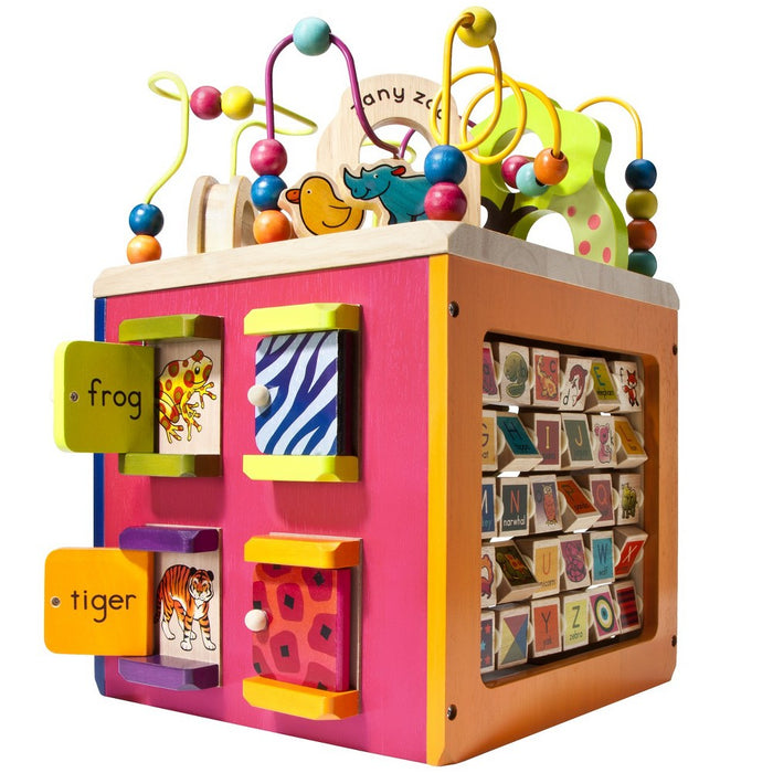 B toys Zany Zoo Wooden Activity Cube (LOCAL PICKUP ONLY)