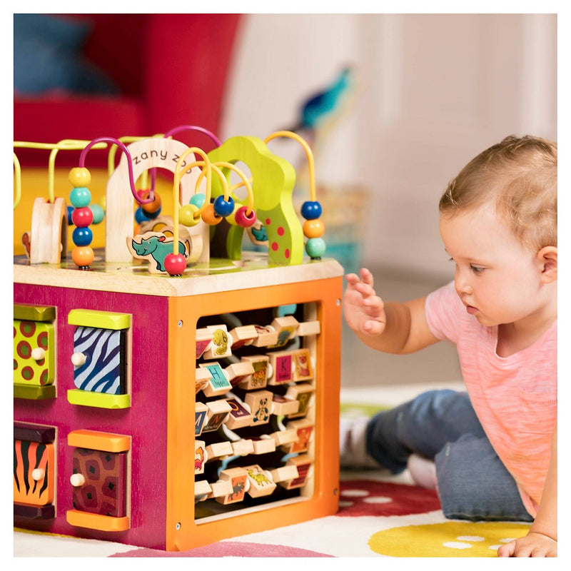 B toys Zany Zoo Wooden Activity Cube (LOCAL PICKUP ONLY)