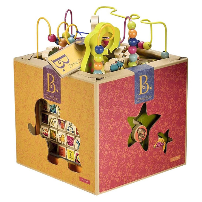 B toys Zany Zoo Wooden Activity Cube (LOCAL PICKUP ONLY)