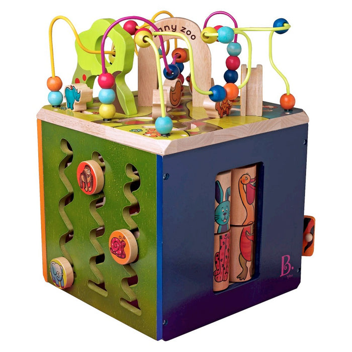 B toys Zany Zoo Wooden Activity Cube (LOCAL PICKUP ONLY)