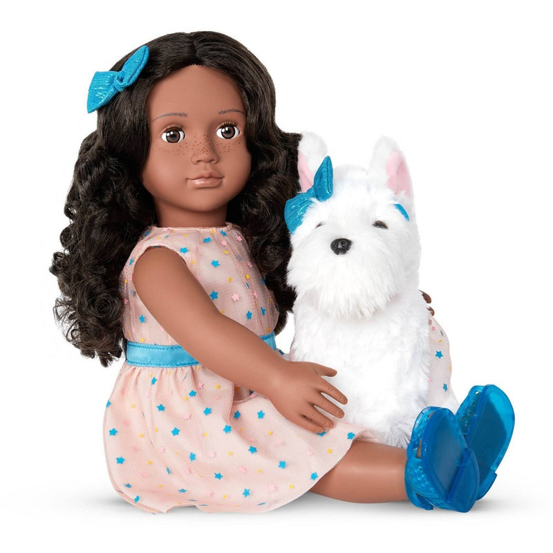 Our Generation Celeah & Confetti 18" Matching Doll & Pet Set