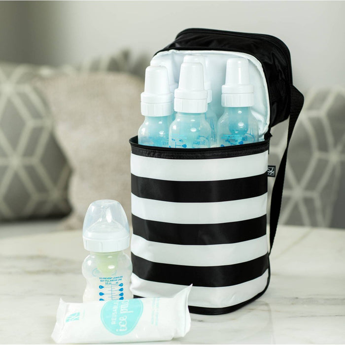 J.L. Childress Six Bottle Cooler - Black Stripe - 30qt