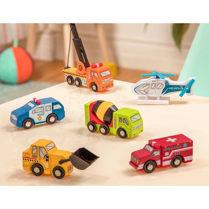 B. toys Wooden Toy Vehicle - 1 of 10 SURPRISE! - Wood & Wheels