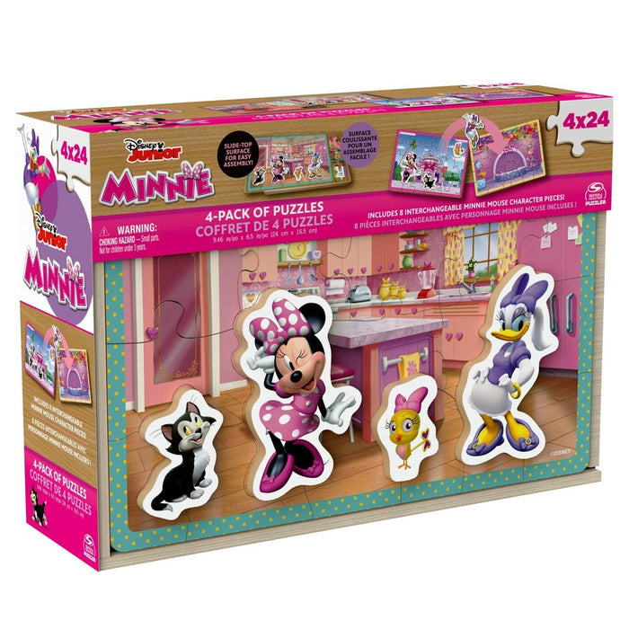 Spin Master Disney Minnie Mouse Kids' Wood Puzzle Set - 4pk
