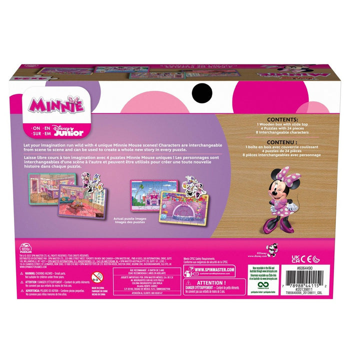 Spin Master Disney Minnie Mouse Kids' Wood Puzzle Set - 4pk