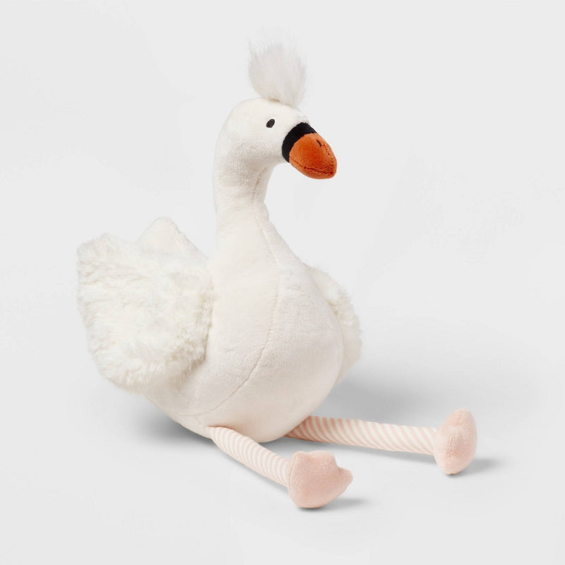 Kids' Mini Plush Figural Pillow Swan - Pillowfort