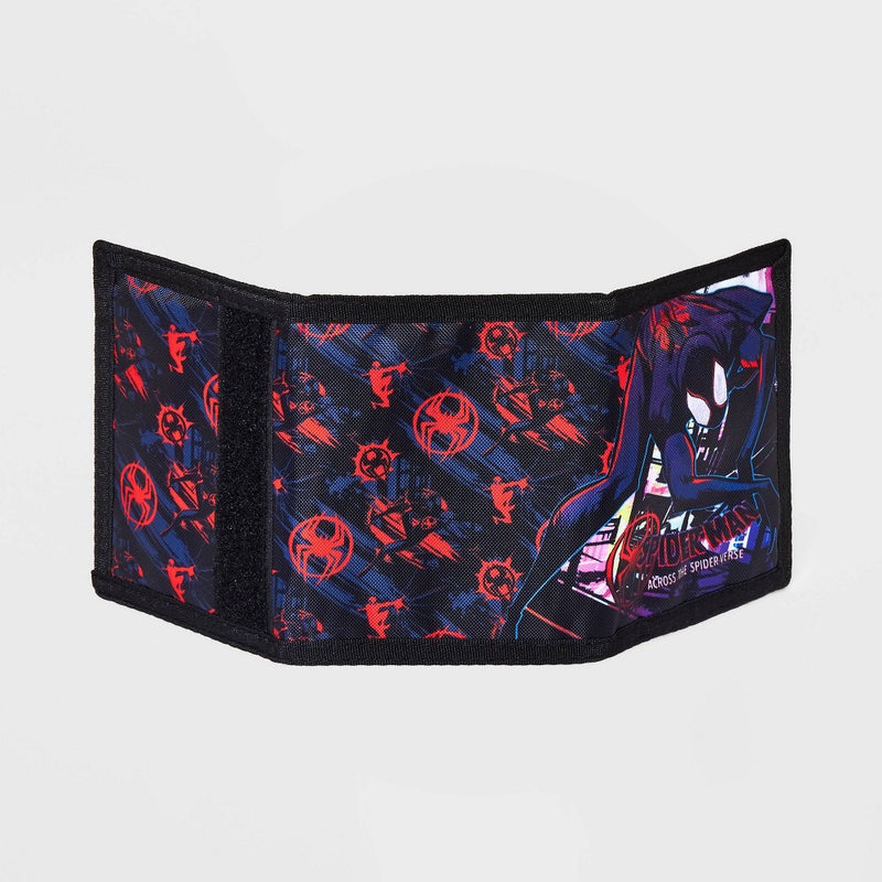 Kids' Spider-Man: Miles Morales Into the Spider-Verse Trifold Wallet - Black