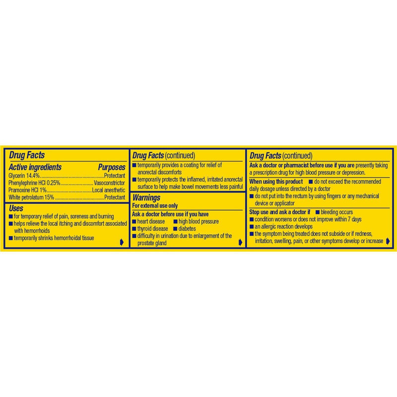 Preparation H Multi-Symptom Relief Hemorrhoidal Cream with Aloe - 0.9oz