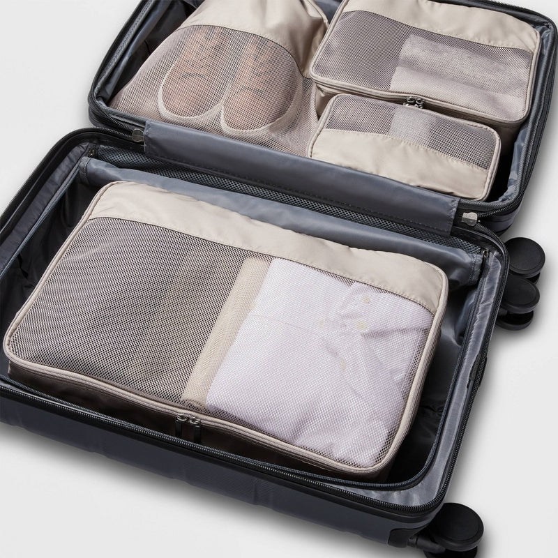 4pc Packing Cube Set Taupe - Open Story