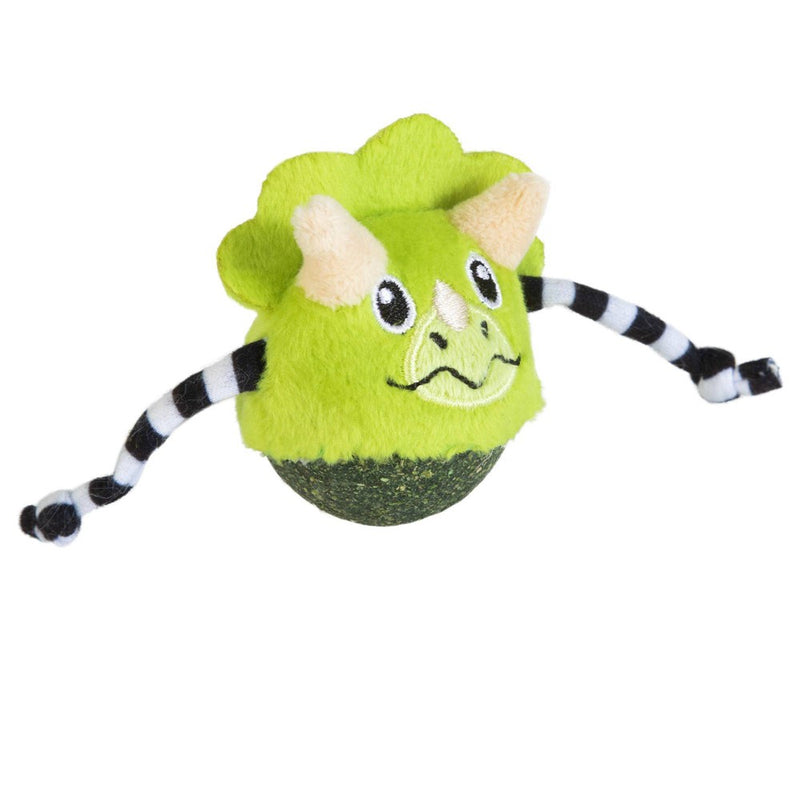 Quirky Kitty Triceratops Compressed Catnip Bobble Cat Toy