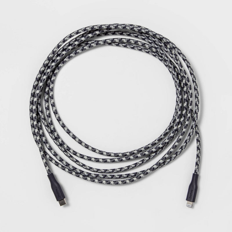 10' Lightning to USB-C Braided Cable - heyday Dusk Blue