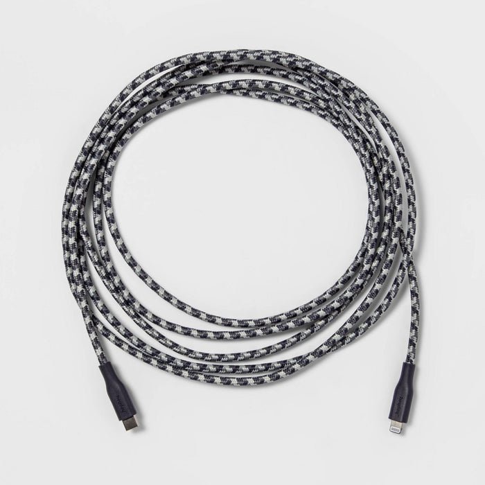 10' Lightning to USB-C Braided Cable - heyday Dusk Blue