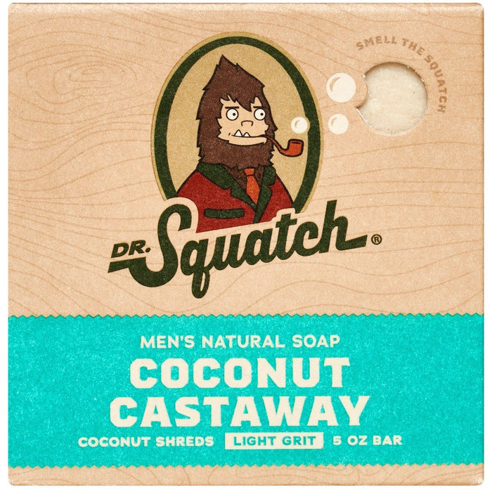 DR. SQUATCH Men's All Natural Bar Soap - Coconut Castaway - 5oz