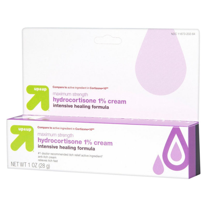 Anti-Itch 1% Hydrocortisone Maximum Strength Intensive Healing Cream - 1oz - up & up