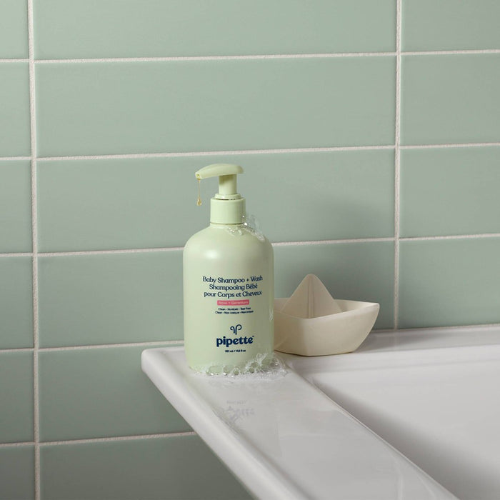 Pipette Baby Shampoo + Wash Rose + Geranium - 11.8 fl oz