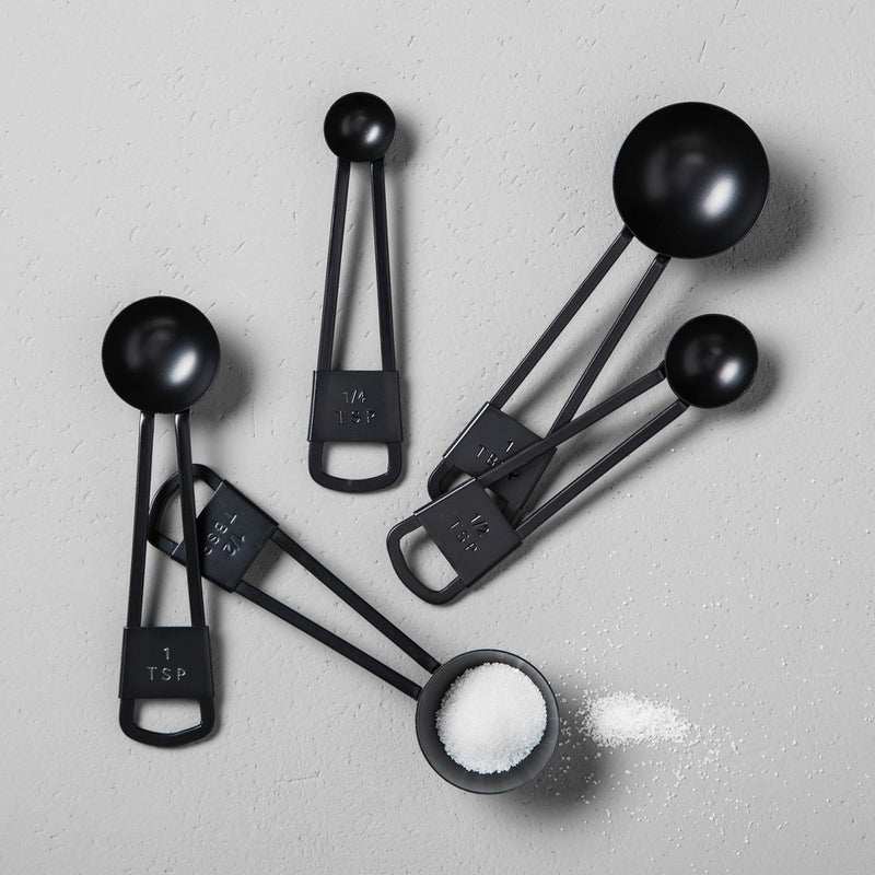5pc Measuring Spoon Set Matte Black - Hearth & Hand with Magnolia