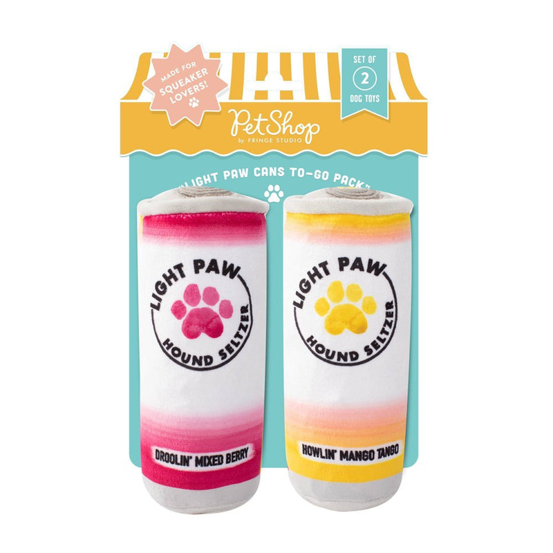 PetShop by Fringe Studio Light Paws Cans To Go Dog Toy Set - 2pc