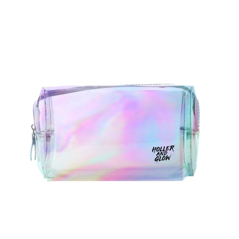 Holler and Glow Makeup Bag - Silver