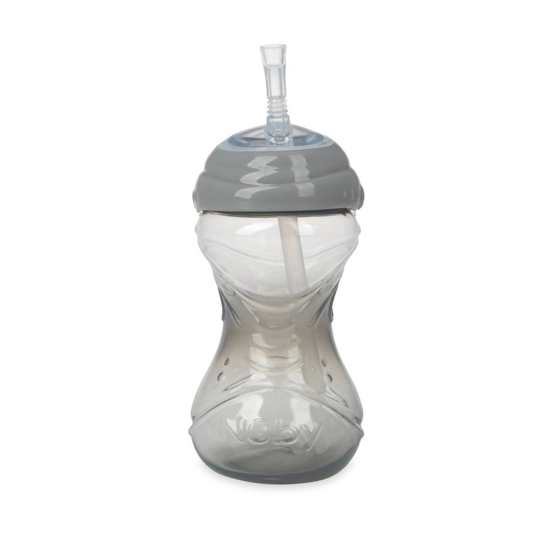 Nuby 3pk Clik-It Flexi-Straw Cup - Aqua/Grey/Blue - 10oz
