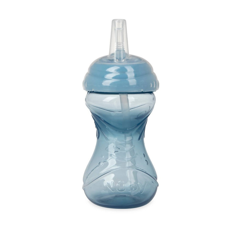 Nuby 3pk Clik-It Flexi-Straw Cup - Aqua/Grey/Blue - 10oz