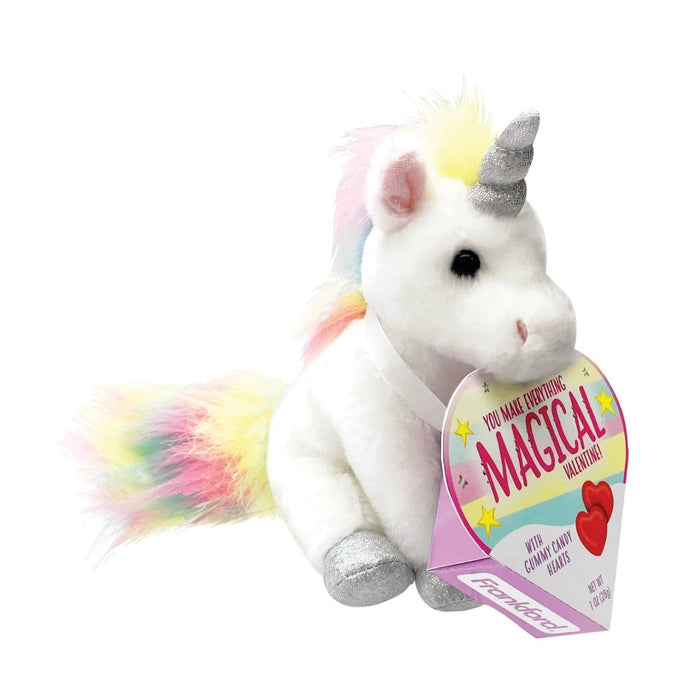 Unicorn Plush Valentine's Day Heart Box - 1oz