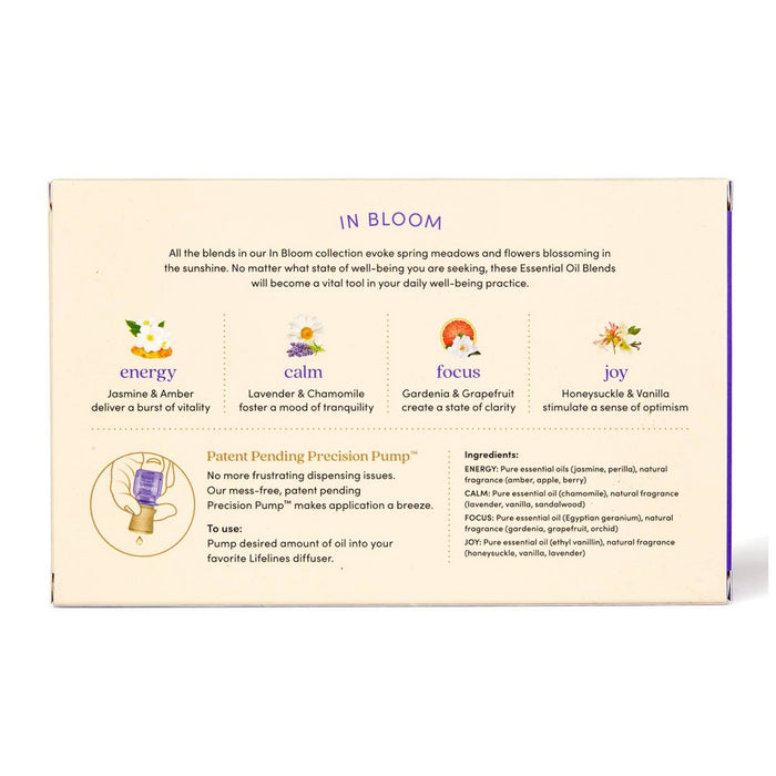 4pk Essential Oil Blends In Bloom - Lifelines